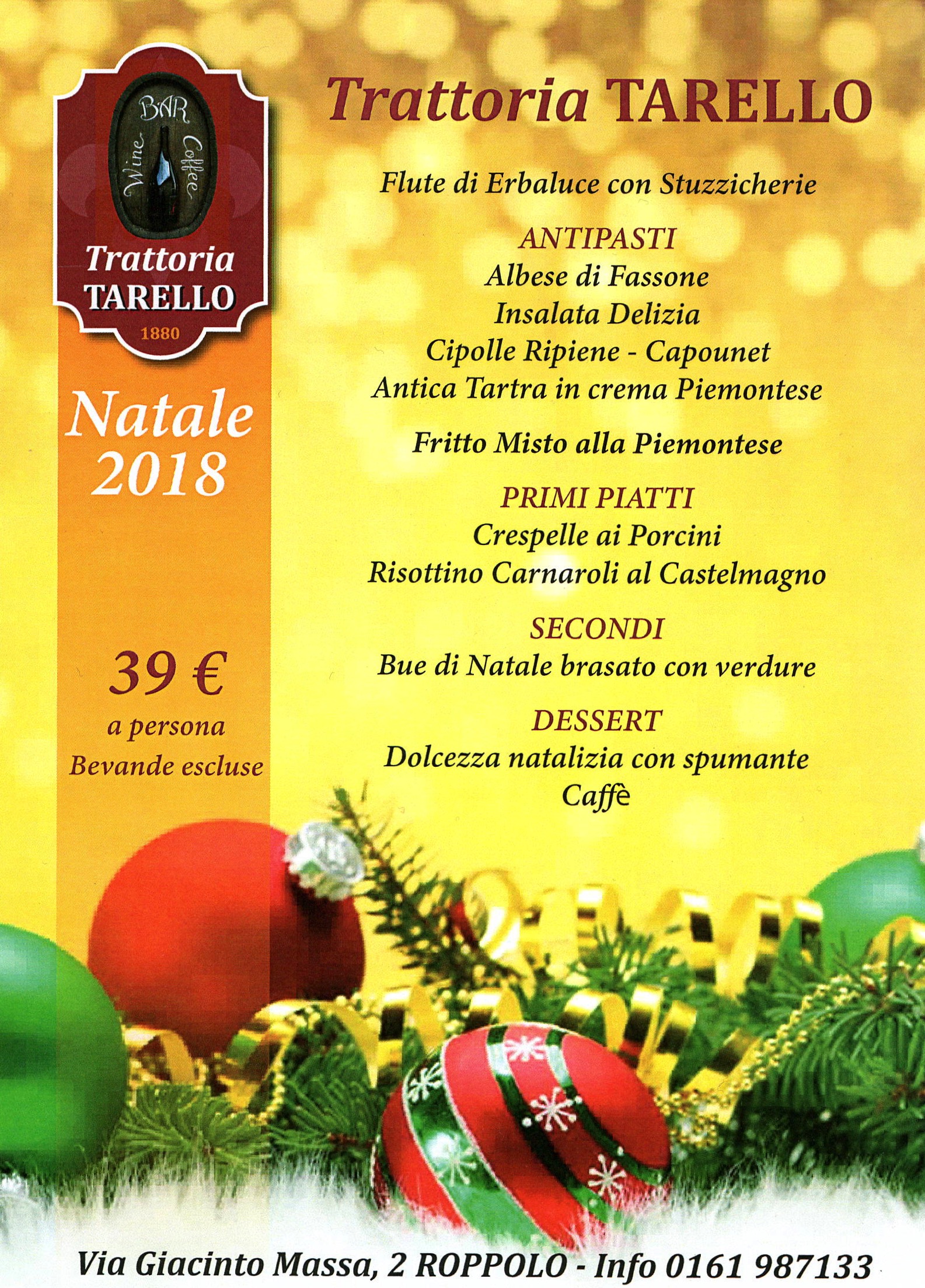 Menu di natale 2018